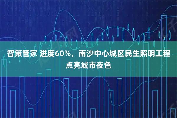 智策管家 进度60%，南沙中心城区民生照明工程点亮城市夜色