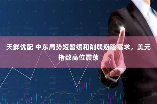 天鲜优配 中东局势短暂缓和削弱避险需求,美元指数高位震荡